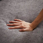 Canapé 3 places touffeté en chenille grise avec pieds en métal doré