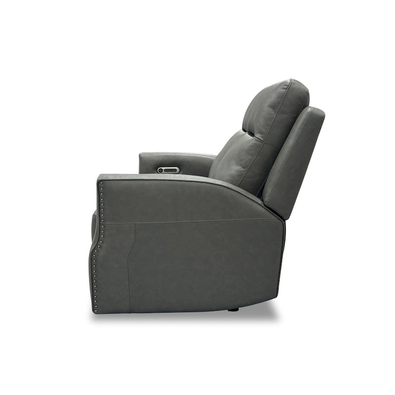 Causeuse inclinable électrique Cedar / Cinder avec appuie-têtes et soutien lombaire, 2 places