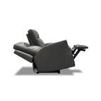 Causeuse inclinable électrique Cedar / Cinder avec appuie-têtes et soutien lombaire, 2 places