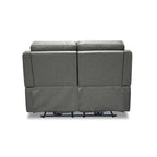 Causeuse inclinable électrique Cedar / Cinder avec appuie-têtes et soutien lombaire, 2 places