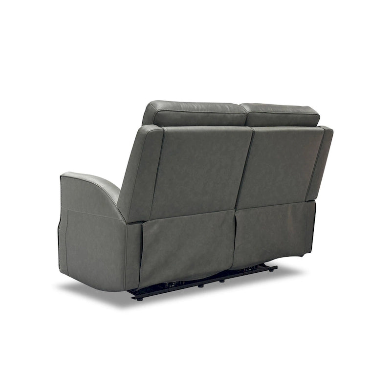 Causeuse inclinable électrique Cedar / Cinder avec appuie-têtes et soutien lombaire, 2 places