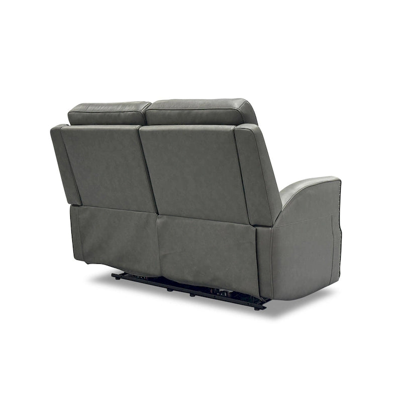 Causeuse inclinable électrique Cedar / Cinder avec appuie-têtes et soutien lombaire, 2 places
