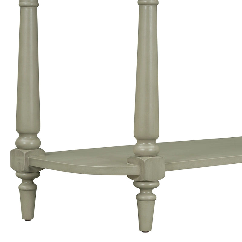 Console étroite vintage avec tiroir et étagère, 1 personne (gris/blanc/beige/bleu marine)