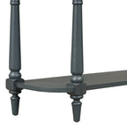 Console étroite vintage avec tiroir et étagère, 1 personne (gris/blanc/beige/bleu marine)