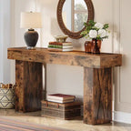 Console marron, style rustique, montage par 1 personne