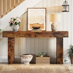 Console marron, style rustique, montage par 1 personne