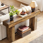 Console marron, style rustique, montage par 1 personne