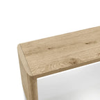 Banc de salle à manger en chêne, 2 places, 129,5 cm