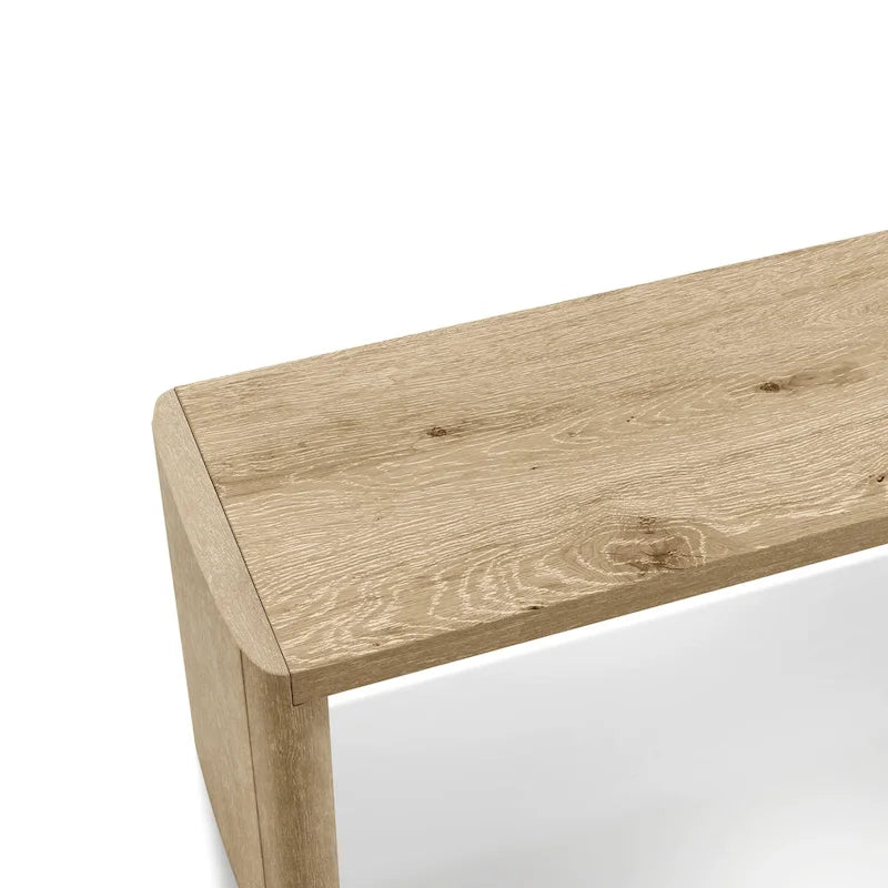 Banc de salle à manger en chêne, 2 places, 129,5 cm