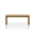 Banc de salle à manger en chêne, 2 places, 129,5 cm