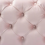 Repose-pieds glamour en velours – Siège simple - Bourgogne / Rose / Beige / Bleu / Gris