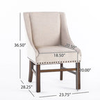 Fauteuil d'appoint contemporain en tissu marron et naturel, pièce unique