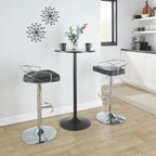 Tabouret de bar pivotant et réglable, velours/similicuir, doré/chromé, lot de 2