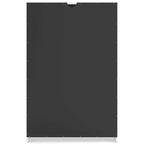 Commode en bois 5 tiroirs noir/blanc, simple