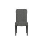 Chaise de salle à manger Parsons en tissu tressé noir, lot de 2
