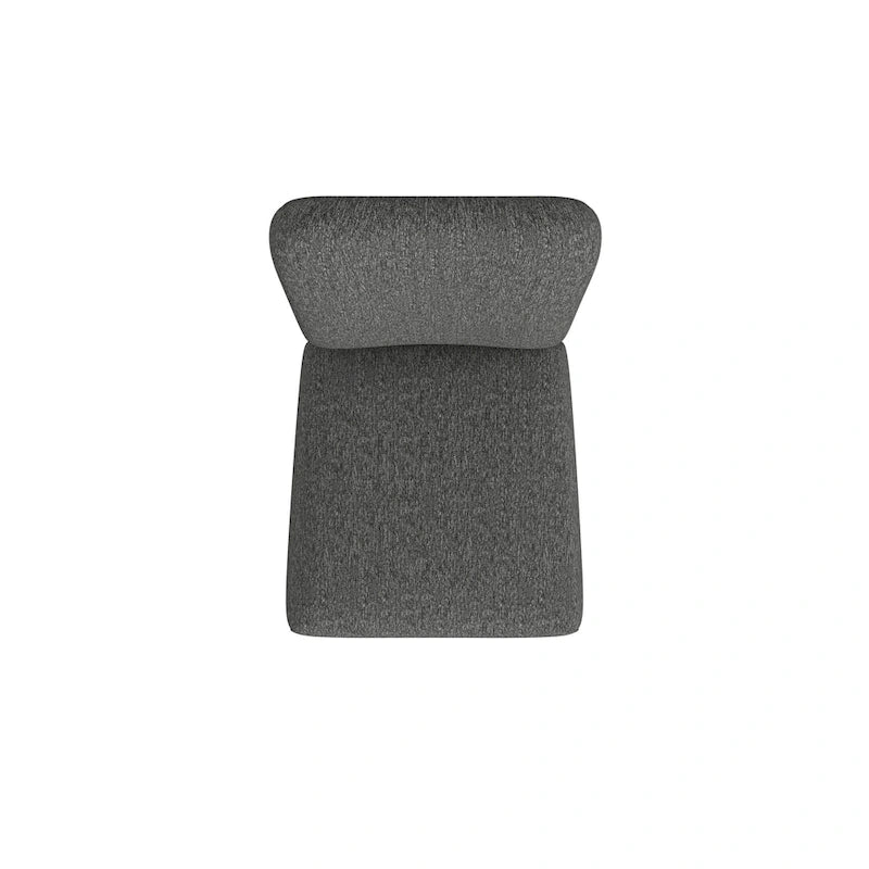 Chaise de salle à manger Parsons en tissu tressé noir, lot de 2