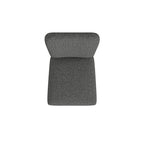 Chaise de salle à manger Parsons en tissu tressé noir, lot de 2