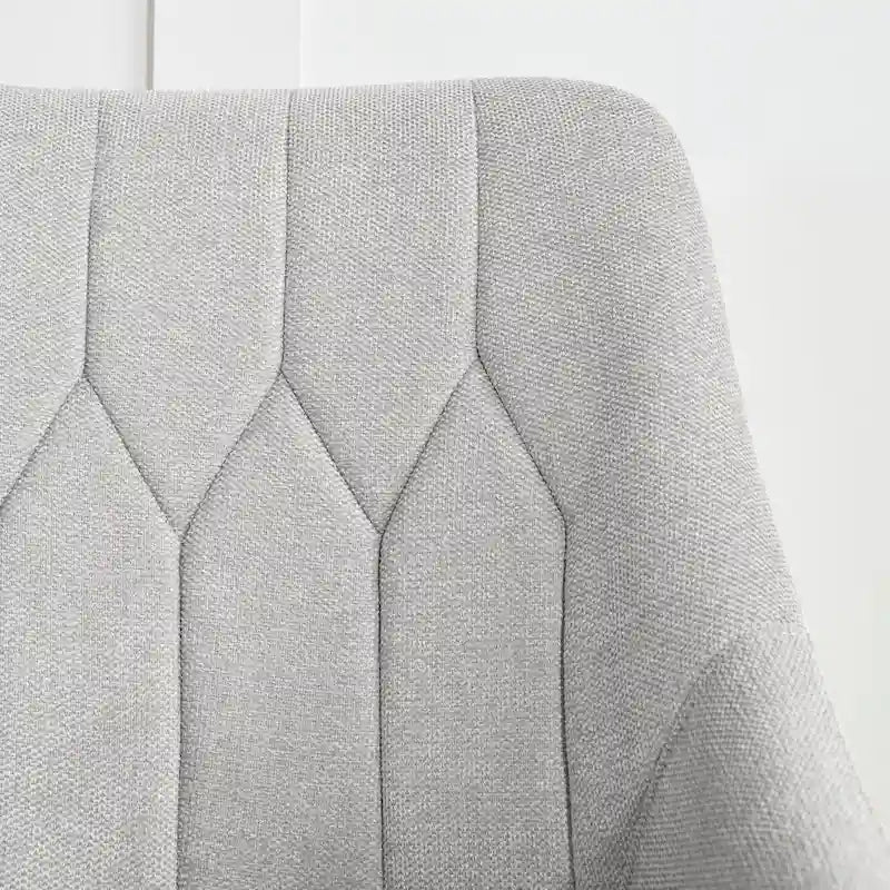 Fauteuil d'appoint rembourré beige/jaune/gris avec pieds en métal – Siège simple