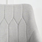 Fauteuil d'appoint rembourré beige/jaune/gris avec pieds en métal – Siège simple