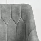 Fauteuil d'appoint rembourré beige/jaune/gris avec pieds en métal – Siège simple
