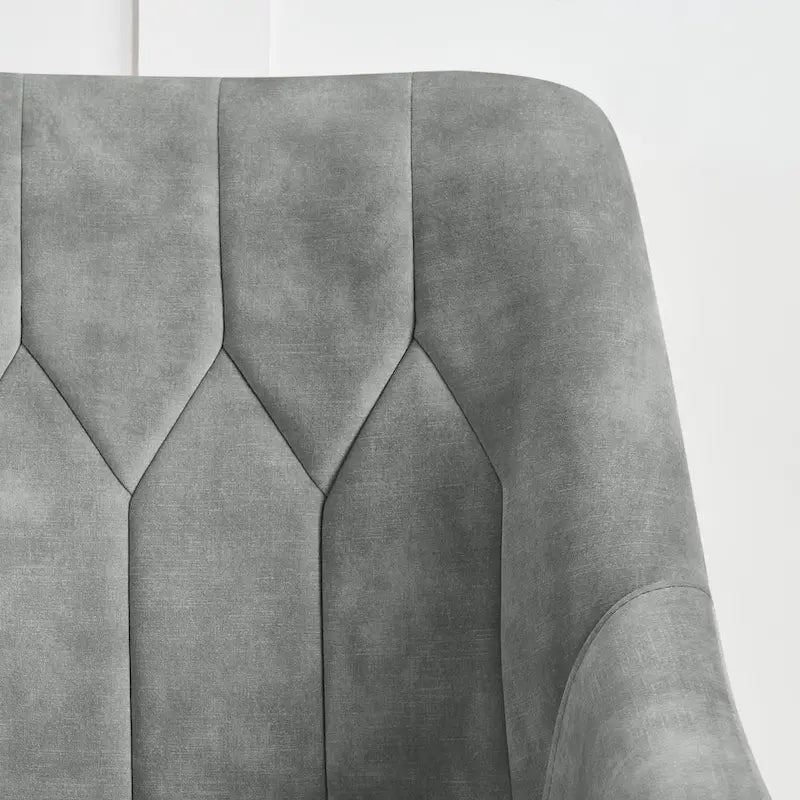 Fauteuil d'appoint rembourré beige/jaune/gris avec pieds en métal – Siège simple