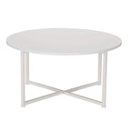 Table basse ronde stratifiée Ashwood / Chêne noir / Chêne côtier / Ardoise / Noyer / Blanche, simple