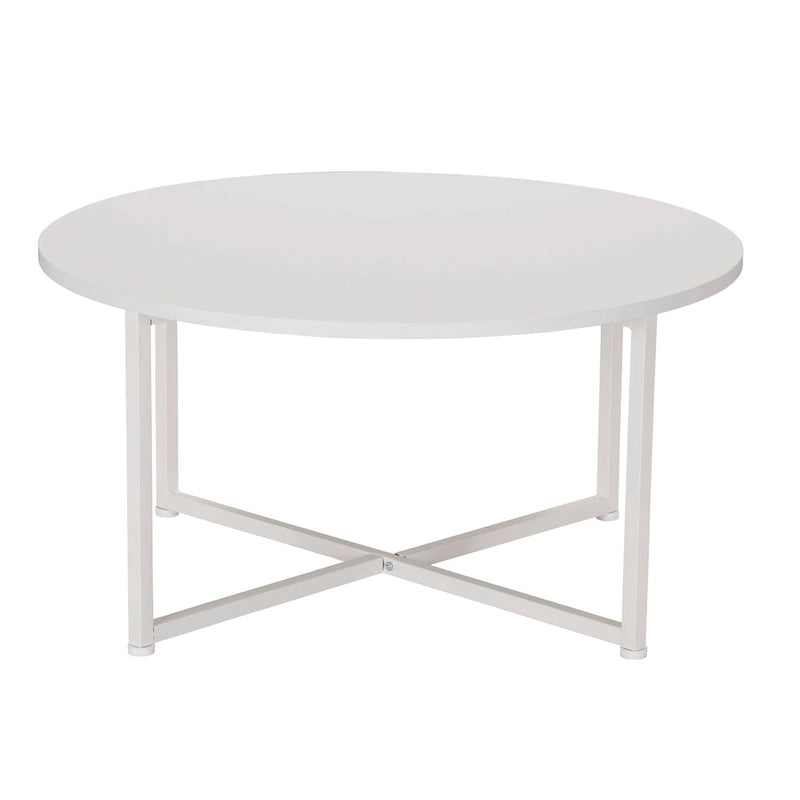 Table basse ronde stratifiée Ashwood / Chêne noir / Chêne côtier / Ardoise / Noyer / Blanche, simple