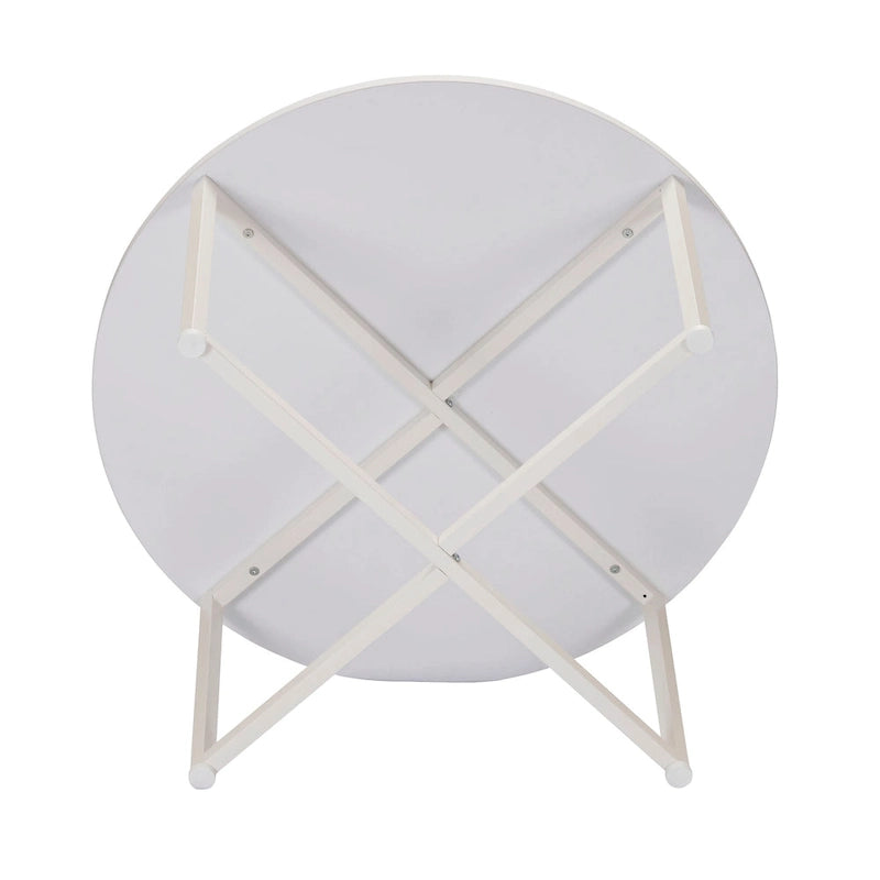 Table basse ronde stratifiée Ashwood / Chêne noir / Chêne côtier / Ardoise / Noyer / Blanche, simple
