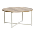 Table basse ronde stratifiée Ashwood / Chêne noir / Chêne côtier / Ardoise / Noyer / Blanche, simple