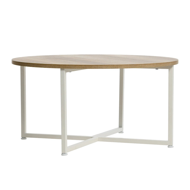 Table basse ronde stratifiée Ashwood / Chêne noir / Chêne côtier / Ardoise / Noyer / Blanche, simple