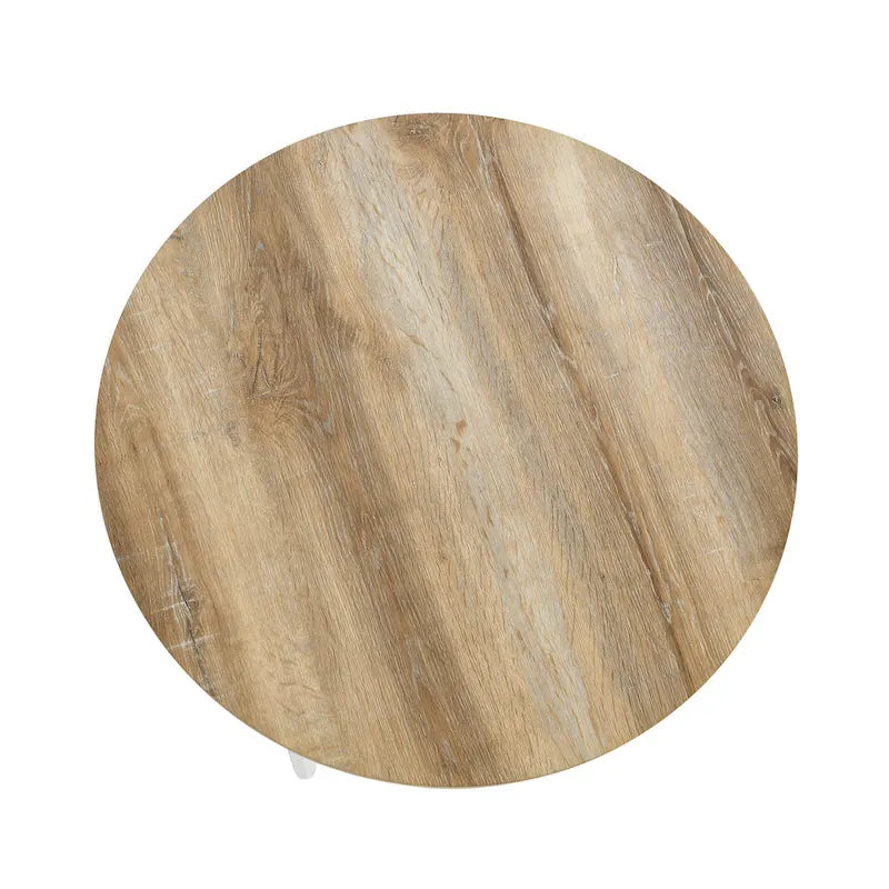 Table basse ronde stratifiée Ashwood / Chêne noir / Chêne côtier / Ardoise / Noyer / Blanche, simple