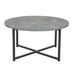 Table basse ronde stratifiée Ashwood / Chêne noir / Chêne côtier / Ardoise / Noyer / Blanche, simple