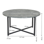 Table basse ronde stratifiée Ashwood / Chêne noir / Chêne côtier / Ardoise / Noyer / Blanche, simple