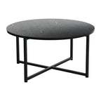 Table basse ronde stratifiée Ashwood / Chêne noir / Chêne côtier / Ardoise / Noyer / Blanche, simple
