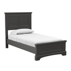 Ensemble de lit rustique à panneaux noirs – Lit simple / Queen / King, 1–2 personnes