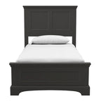 Ensemble de lit rustique à panneaux noirs – Lit simple / Queen / King, 1–2 personnes