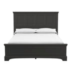 Ensemble de lit rustique à panneaux noirs – Lit simple / Queen / King, 1–2 personnes