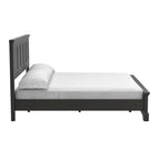 Ensemble de lit rustique à panneaux noirs – Lit simple / Queen / King, 1–2 personnes