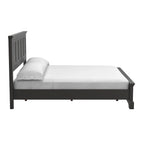 Ensemble de lit rustique à panneaux noirs – Lit simple / Queen / King, 1–2 personnes