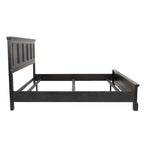 Ensemble de lit rustique à panneaux noirs – Lit simple / Queen / King, 1–2 personnes
