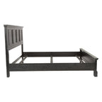 Ensemble de lit rustique à panneaux noirs – Lit simple / Queen / King, 1–2 personnes