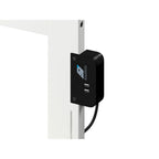 Lit plate-forme double blanc avec pied de lit assorti | Bois massif | 1 personne