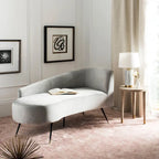 Banquette 2 places rétro chic en velours noir et doré
