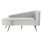 Banquette 2 places rétro chic en velours noir et doré