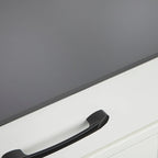 Meuble de sol à double porte blanc et gris anthracite, utilisation par 1 personne