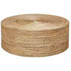 Table basse ronde en fibres naturelles, 1 pièce