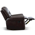 Fauteuil inclinable manuel rembourré – Café / Rouge / Chocolat / Fumé / Brun rouge / Brun noisette – Individuel