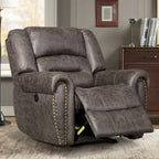 Fauteuil inclinable manuel rembourré – Café / Rouge / Chocolat / Fumé / Brun rouge / Brun noisette – Individuel