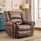 Fauteuil inclinable manuel rembourré – Café / Rouge / Chocolat / Fumé / Brun rouge / Brun noisette – Individuel