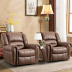 Fauteuil inclinable manuel rembourré – Café / Rouge / Chocolat / Fumé / Brun rouge / Brun noisette – Individuel